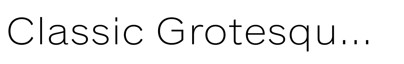 Classic Grotesque Pro Extended Light